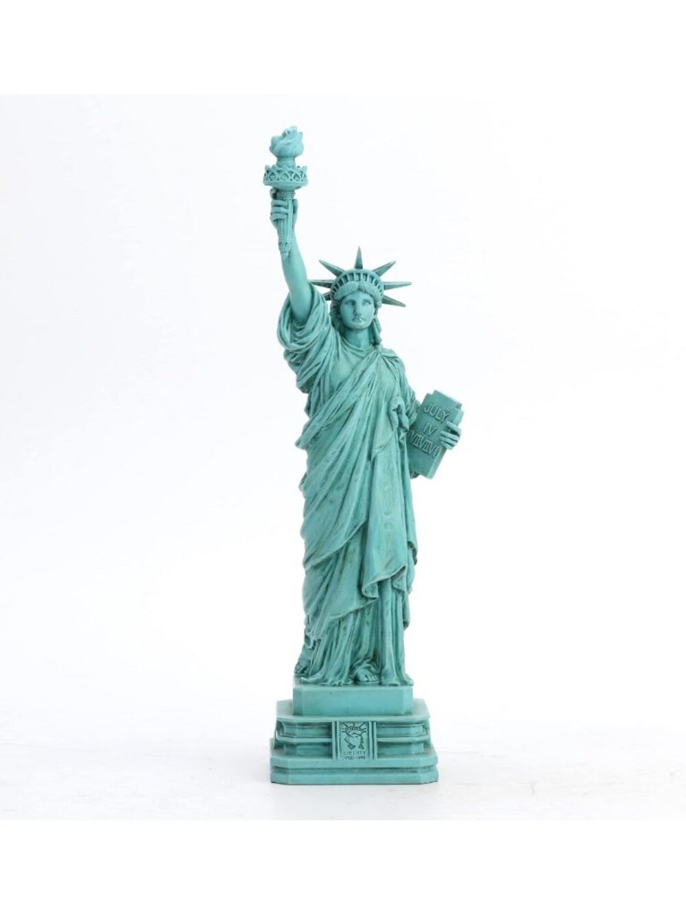 Handpainted 12.5" Statue of Liberty Resin Sculpture | Home Decor Accent Piece